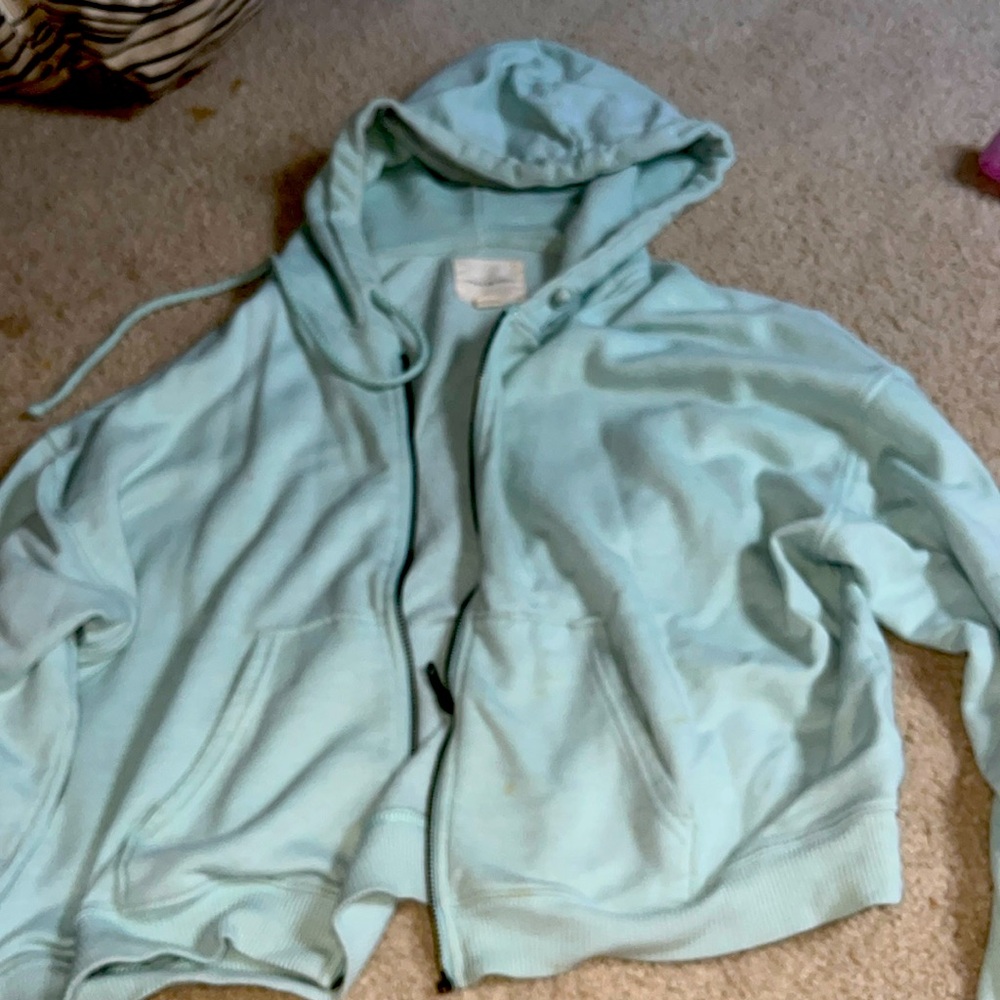 Light Blue american eagle zip up
